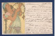 CPA Mucha Art Nouveau Illustrateur Femme Woman Voir Dos - Mucha, Alphonse