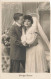NOCES - Mariage D'amour - Photo D'un Couple De Jeunes Mariés - Couple Amoureux  - Carte Postale Ancienne - Couples