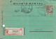 Portugal ,1963 , Postal Notification From TRIBUNAL DO MONTIJO , Court ,   Postmark And Registration Label - Portogallo