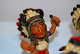 Delcampe - C140 4 Figurines Indiennes - Tribales - Résine - Collection - Autres & Non Classés