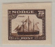 Essay FRAM Ship 75 Ore MH (with Original Gum) SCARCE, Christiania Philatelist Club's Competition 1914 - VIPauction001 - Ungebraucht