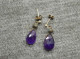 Vintage Silver Small Earrings With Stones - Boucles D'oreilles