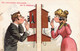 HUMOUR - Carte Humouristique En Couleur Une Conversation Interessante Par Le Telephone - De Montmorency à Hautmont 1908 - Humour