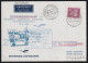 Eröffnungsflug LH 432 Mit MiNr. 122 Gestempelt, (1) BERLIN ZENTRALFLUGHAFEN C 18.4.56-17 über Frankfurt/Main, - Airmail