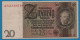 DEUTSCHES REICH  20 MARK 22.01.1929 LETTER B # A.52339019 P# 181a Werner Von Siemens - 20 Mark