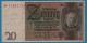 DEUTSCHES REICH  20 MARK 22.01.1929 LETTER B # D.33582726  P# 181a Werner Von Siemens - 20 Mark