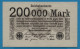 DEUTSCHES REICH  200.000 MARK 09.08.1923  P# 100 No Block No - Sonstige & Ohne Zuordnung