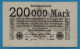DEUTSCHES REICH  200.000 MARK 09.08.1923  P# 100 No Block No - Andere & Zonder Classificatie