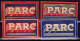 "PARC" Razor Blade Old Vintage 4 WRAPPERS (see Sales Conditions) - Rasierklingen