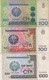 Ouzbékistan Uzbekistan : Série De 3 Billets : 200cym 1997 + 500cym 1999 + 1000cym 2001 (état : Mauvais-Bon-Moyen) - Ouzbékistan