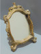 -JOLI PETIT MIROIR A POSER ANCIEN STUC Doré Miroir Tain Avec Usure Jus Grenier   E - Specchi