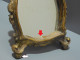 Delcampe - -JOLI PETIT MIROIR A POSER ANCIEN STUC Doré Miroir Tain Avec Usure Jus Grenier   E - Mirrors