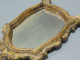 Delcampe - -JOLI PETIT MIROIR A POSER ANCIEN STUC Doré Miroir Tain Avec Usure Jus Grenier   E - Mirrors