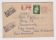 Bulgaria Bulgarie Postal Stationery Cover PSE, Entier, Airmail W/Topic Definitive Stamps, Sent 1963 To USSR (66230) - Sobres