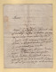 Marechal Duc D'Harcourt - 1777 - Lettre Ecrite Et Signee Par Courpie Son Maitre D Hotel - Normandie - Eure - Historische Personen