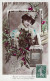 NOUVEL AN - Bonne Année - Happy New Year - Portrait Femme - Carte Postale Ancienne - Neujahr