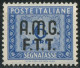 AMG-FTT 1947/49 SEGNATASSE CON SOPRASTAMPA SU DUE RIGHE L. 6 - NUOVO MNH ** - SASSONE TAX10 - Postage Due