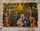 Découpi Crèche De Noël Sur Papier à Lettre Vierge 1920-1930 - Kerstmotief