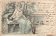 ARTS - Peintures Et Tableaux - Une Jeune Femme Assise Avec Une Hirondelle - Carte Postale Ancienne - Pittura & Quadri