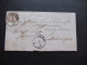 AD NDP 1871 Dienstmarke Nr.4 EF TuT Stempel K1 Homberg Nach Melsungen / Faltbrief Mit Inhalt - Covers & Documents