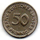 GERMANY - FEDERAL REPUBLIC, 50 Pfennig, Copper-Nickel, Year 1949-F, KM # 104 - 50 Pfennig