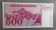 Slovenia 500 Tolarjev 1990 Prefix AB UNC - Slovenia