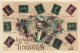 TIMBRES  - Langages Des Timbres - Colorisé - Carte Postale Ancienne - Stamps (pictures)