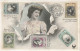 TIMBRES  - Langage Secret Du Timbre - Colorisé - Carte Postale Ancienne - Timbres (représentations)