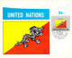 UNITED NATION CARTE MAXIMUM   DRAPEAU FLAG - BHUTAN - Autres & Non Classés