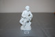 C154 Sculpture - Biscuit Pate Blanche - L'homme Au Pigeon - Personnages