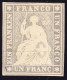 1854 1 FR Grau, Ungebraucht Mit Originalgummi, Vollrandig, Attest U. Signiert Weid - Unused Stamps