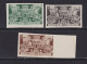 1945 España - Barcelona - Edifil 69s/71s - Cese Del Recargo - MNH Sin Goma - Valor 60 € - Barcelone