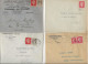 LOT DE 24 LETTRES AFFRANCHIES  TYPE MERCURE N° 682- 685-687-688--684 - LETTRES PUB + CACHETS DIVERS -1945 -COTE + De 90€ - Oblitérations Mécaniques (Autres)