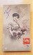 ACP - Ancienne Carte Postale - 1910 - FEMME  - FLEURS ROSES -  TBE - Verzamelingen & Kavels