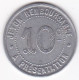 34 Hérault. Syndicat De L’Alimentation En Gros De L’Hérault. 10 Centimes 1922, En Aluminium - Monétaires / De Nécessité
