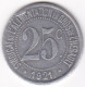 34 Hérault. Syndicat De L’Alimentation En Gros De L’Hérault. 25 Centimes 1921, En Aluminium - Noodgeld
