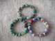 3 JOLIS BRACELETS EN PORCELAINES & PIERRES - Armbanden