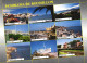 ROUSSILLON, MULTIPLE VIEWS, PORT, SHIP, BOATS, FLAGS, ARCHITECTURE, COAST, BEACH, CASTLE, BRIDGE, FRANCE - Roussillon
