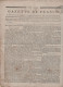 GAZETTE DE FRANCE 1er JOUR COMPLEMENTAIRE AN 6 - IRLANDE - GENES - AARAU - BELLINZONE - APPENZELL - NELSON EGYPTE - FETE - Zeitungen - Vor 1800