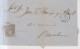 Año 1870 Edifil 107 Carta Matasellos Rejilla Cifra 20 Bilbao Julian Maria Aguirre - Storia Postale