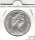 CR2084 MONEDA SANTA HELENA 25 PENIQUES 1973 PLATA - Saint Helena Island