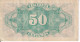 BILLETE DE ESPAÑA DE 50 CTS DEL AÑO 1937 LETRA B EN CALIDAD MBC (VF) REPUBLICA ESPAÑOLA - Sonstige & Ohne Zuordnung