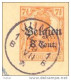 _K921: Postkarte:  Belgien 8 CENT / 7½ Pf: 1B JUMET 1B ___ ( Geen Jaartal) + Censuur: - German Occupation