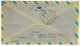 Brazil 1956 Cover Sent From Belo Horizonte To Bari Italy Stamp International Geography Congress + 2 Definitive - Storia Postale