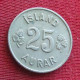 Iceland  25 Aurar 1951  Islandia Islande Island Ijsland W ºº - Iceland