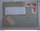 België Belgique Brief Lettre Recommandée Velghe 1987 Wondelgem - Antwerpen 1 Hoek Beschadigd 1 Coin Abimé - 1981-1990 Velghe