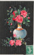 FLEURS PLANTES ARBRES - Des Roses Dans Un Vase - Colorisé - Carte Postale Ancienne - Flowers