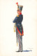 FOLKLORE - Costumes Militaires Belges - Infanterie - Officier - Carte Postale Ancienne - Costumes