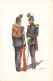 FOLKLORE - Costumes Militaires Belges - Génie - Capitaine Et Sergent Major - Carte Postale Ancienne - Trachten