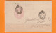 1845 - Entier Postal Enveloppe Stationery De London Londres Vers Hereford - Arrival Stamp - Postwaardestukken